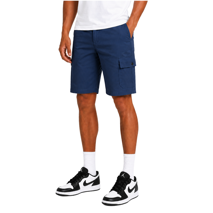 Young Men's Flex Stretch Cargo Shorts — Blue
