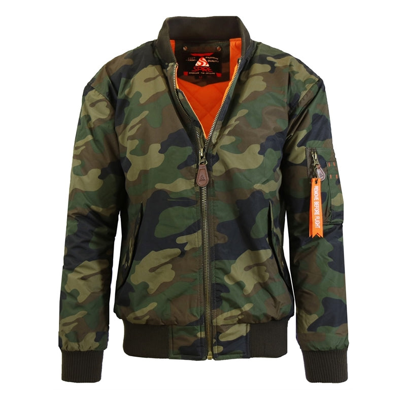 Men's Heavyweight MA-1 Flight Bomber Jacket — Camouflage