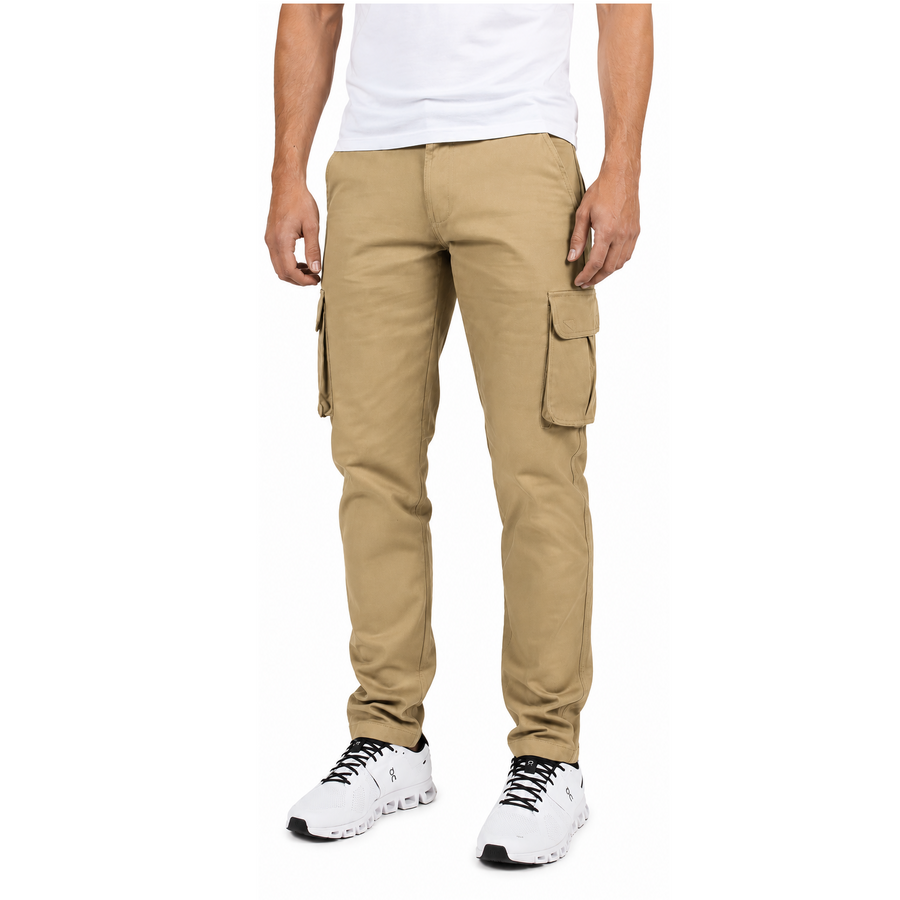 Young Men's Stretch Twill Cargo Pants — Khaki