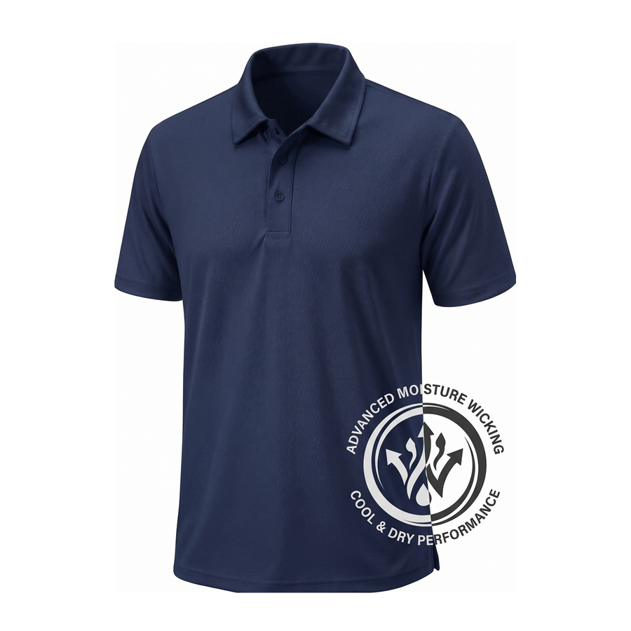Men's Short Sleeve Performance Polo Shirt — Navy