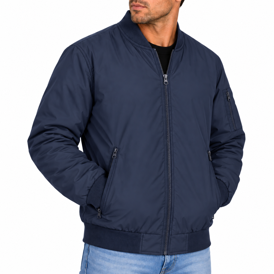Men's Premium Lightweight Windbreaker Jacket — Navy